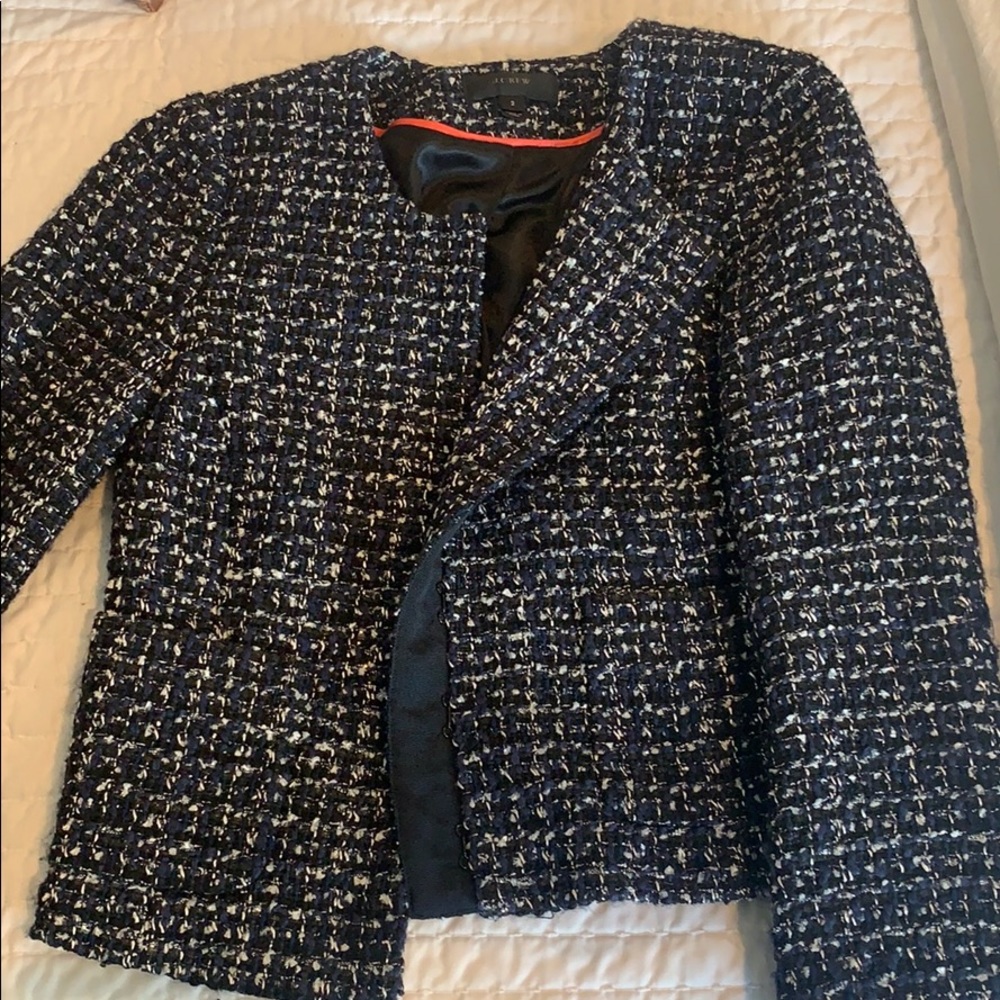 Jcrew tweed sparkle blazer size 2